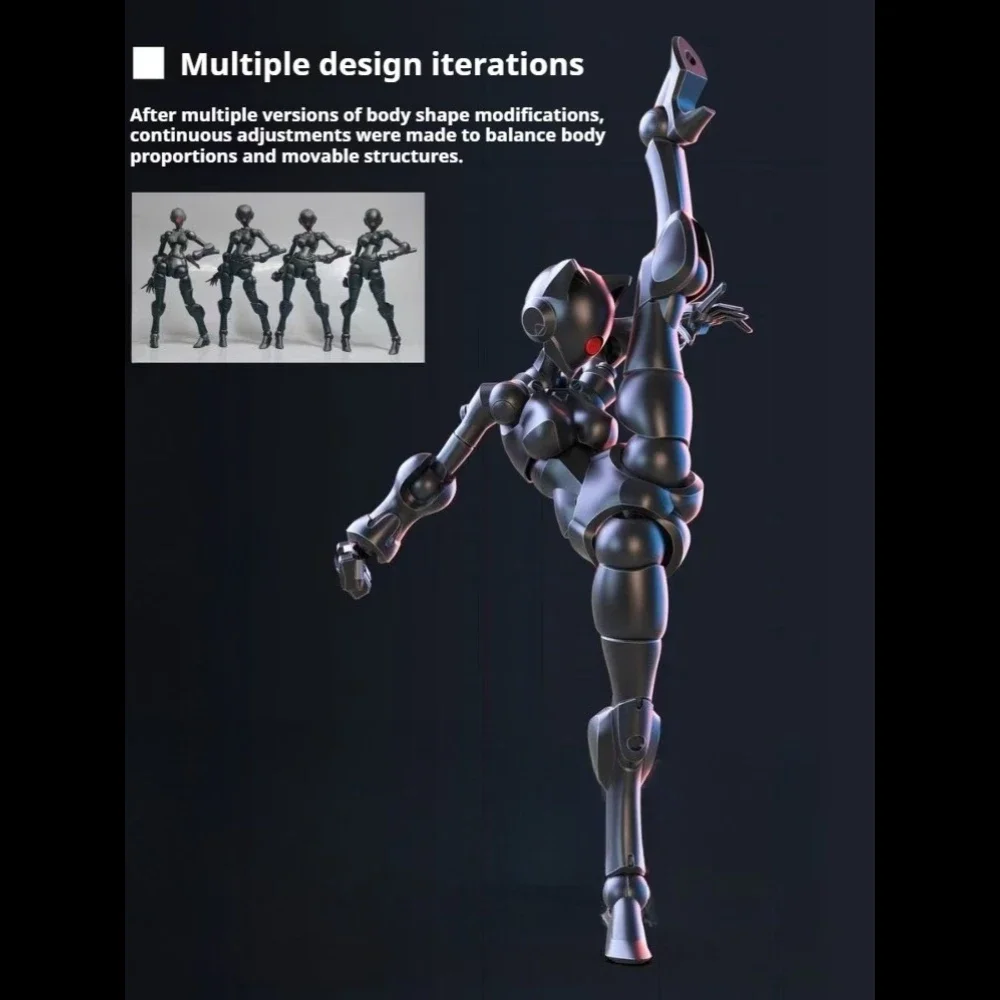 SHEIK MAINLAND 3MIN PROJECT 3,75 Zoll Super Bewegliche Actionfigur Swift Female Mutant Hochdetailliertes DIY-Montagemodell zum Sammeln – Detail 7