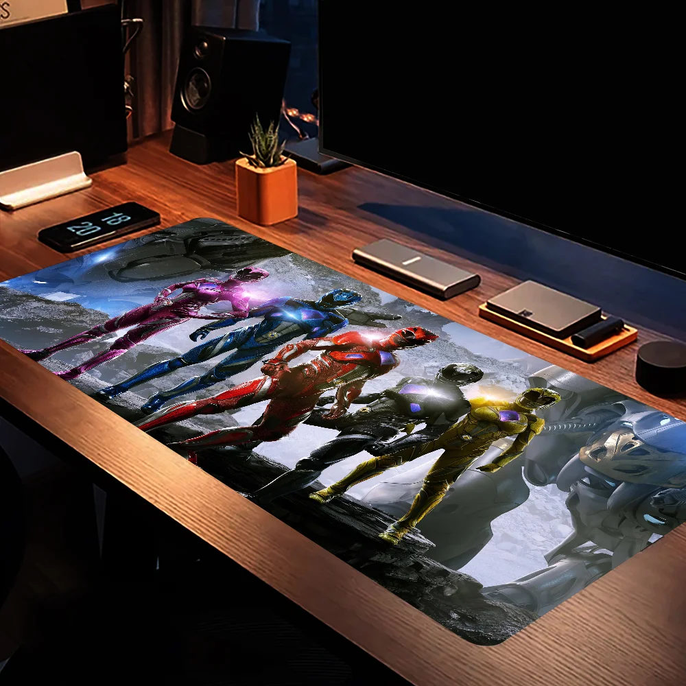 P-Power R-Rangers Mousepad Large Computer Gaming Accessories MousePads Desk Mats Anti-slip Laptop Soft Mouse Pad