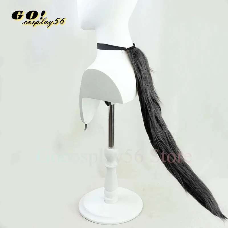 วิกผมคอสเพลย์ดาร์บี้ อิชิน แฟลช ปี 2025 พร้อมหูและหาง ผมสั้นตรงสีดำ สำหรับผู้หญิงและเด็กผู้หญิง ใหม่ สำหรับเล่นบทบาทไอดอล