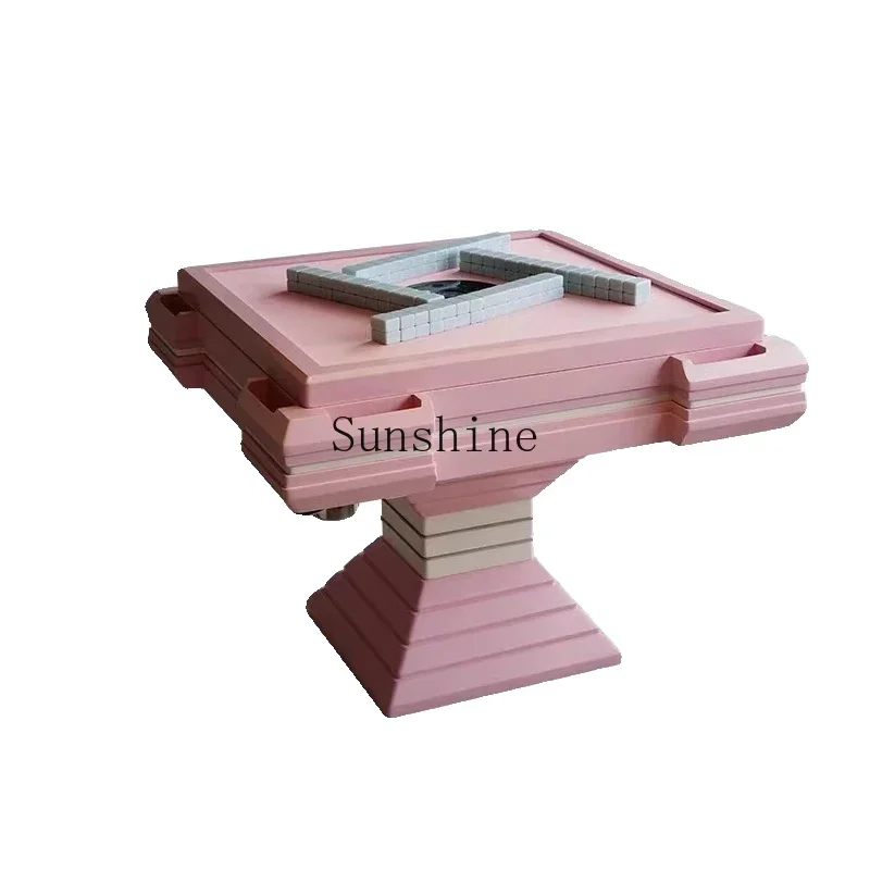 Italian light luxury villa hourglass silent entertainment chess and card automatic intelligent mahjong table