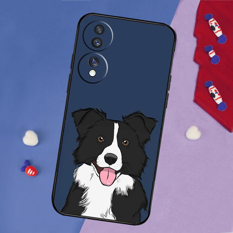 Border Collie Dog Case For Honor Magic 7 Pro 5 6 Lite Honor X8b X9a X8a X8 X9 X9c X9b 50 70 90 200 Lite Cover