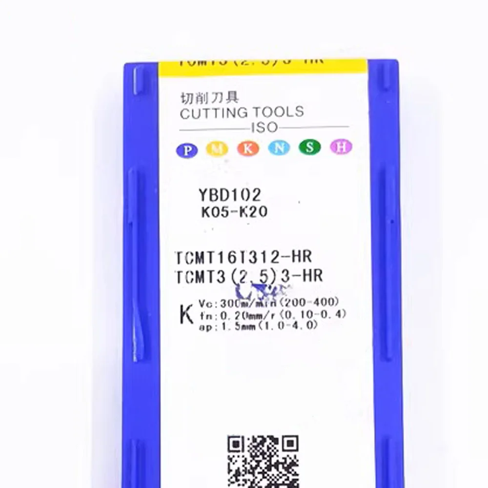 Original China Brand Turning Tool TCMT16T304-HR TCMT16T312-HR YBD152 TCMT16T308-HR YBC251 YBC351 Carbide Inserts Lathe Machining