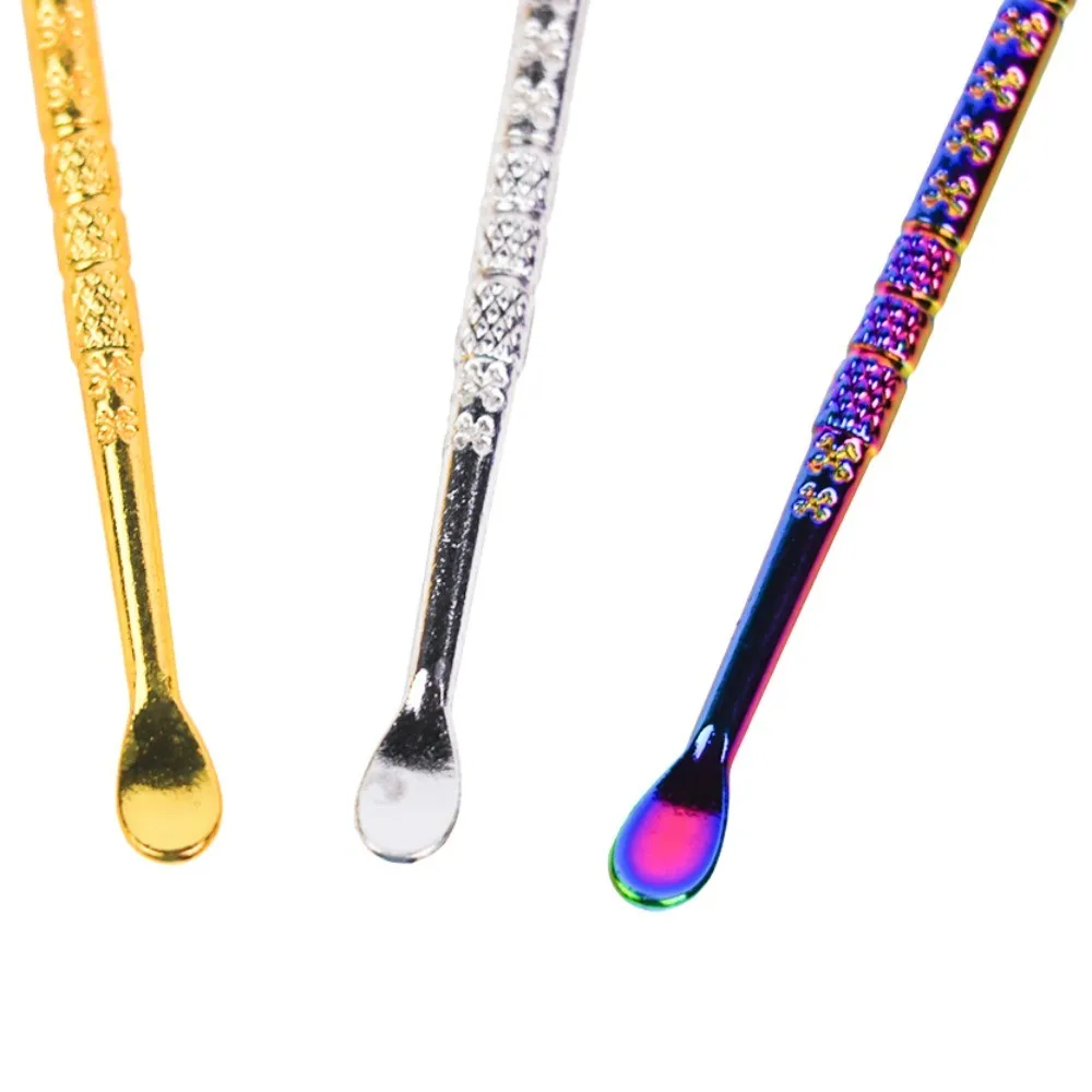 11.8cm Fantasy Skull Head Metal Oil Spoon Smoking Accessory Portable Keychain Pendant Multipurpose Decor Gift view 4