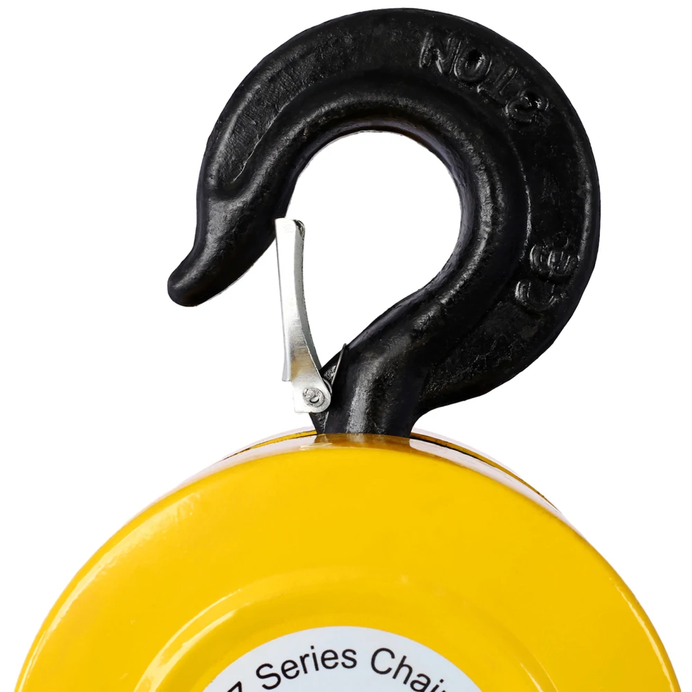 Chain Hoist 6600lbs 3T Capacity 10ft WIth 2 Heavy Duty Hooks,Manual Chain Hoist Steel Construction Yellow