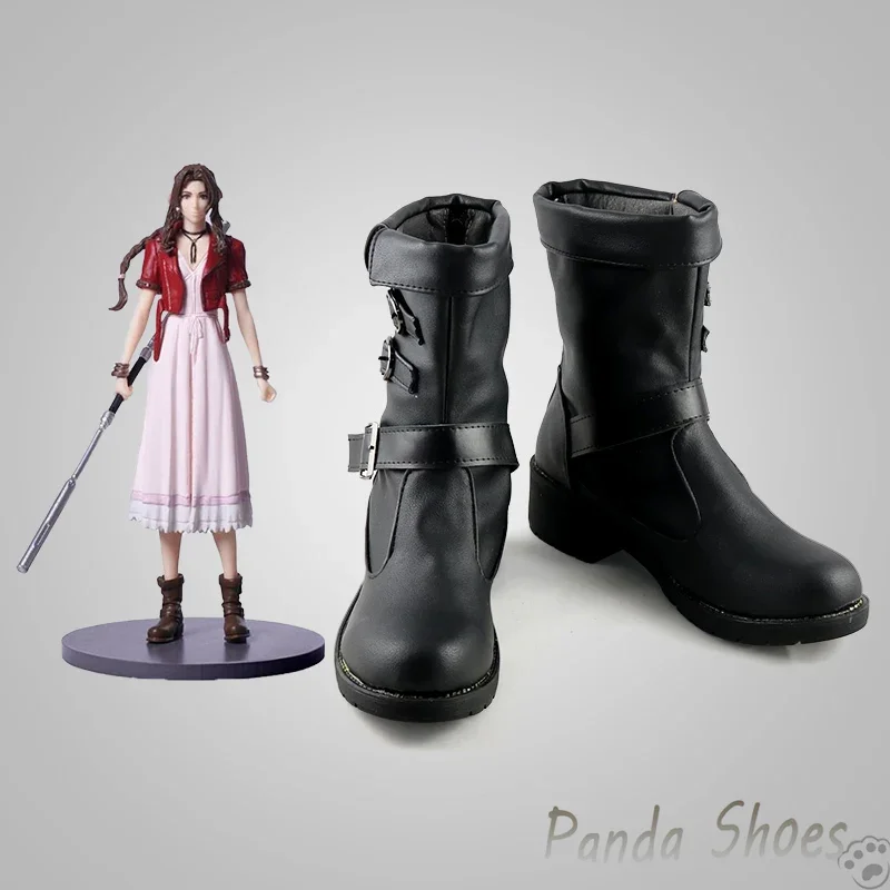 Game Final Fantasy Aeris Cosplay Shoes Anime Game Cos Comic Cosplay Costume Prop Shoes for Con Halloween Party