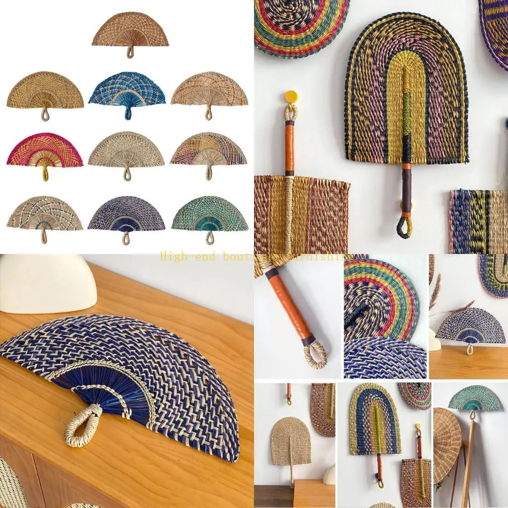 

L9NB Beautifully Crafted Wall Fan Decor for Handmade Fan Pendant to Enhances Interior