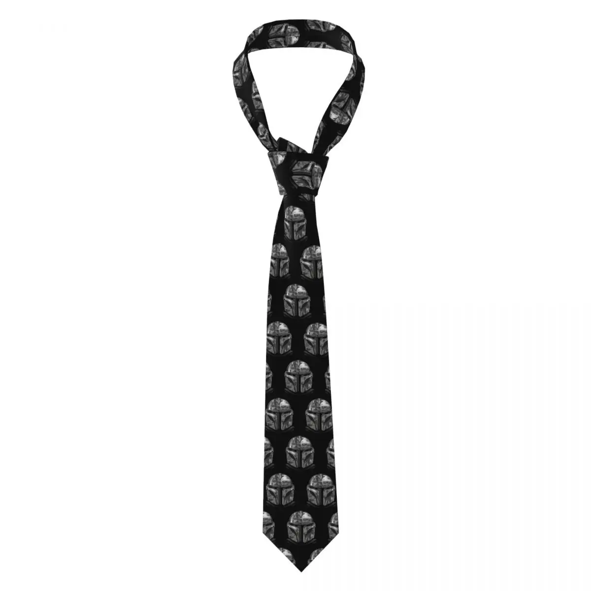 Custom M-Mandalorianed Neck Ties Men Space Television Cravat For Father's Day