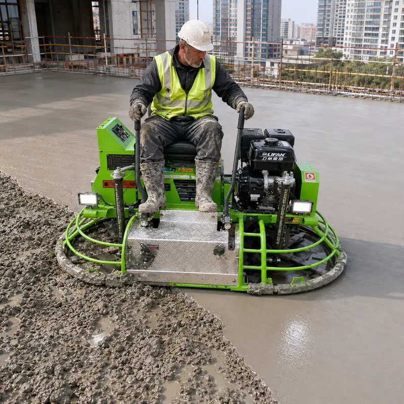 Professional Ride on Trowel Machine Customized Riding Power Trowel with Dense Surface Finishing for Warehouse Floors