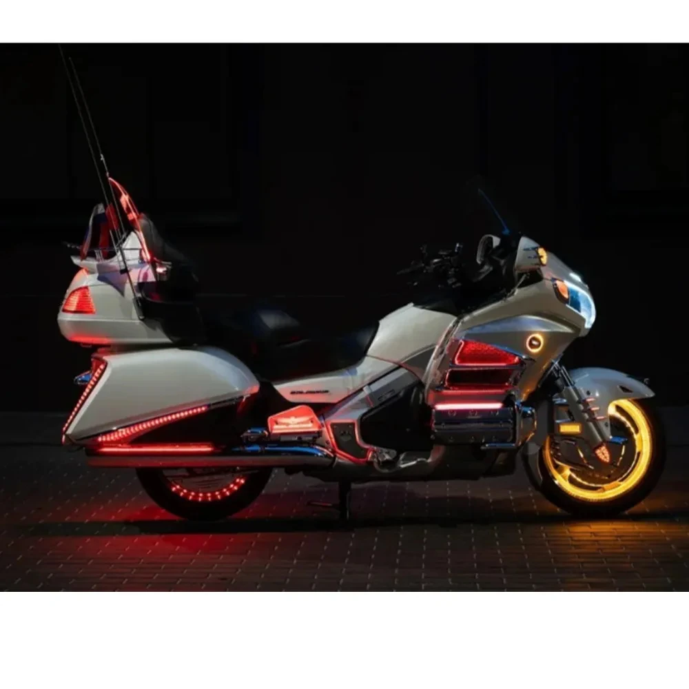 Gold Wing GL 1800 Moto Front Rocker Arm Led Decorative Cover Light Emitting Cover Cover for Honda Goldwing 2001-2017 GL1800