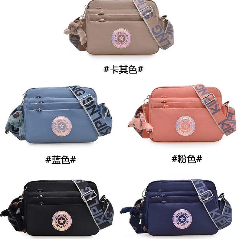 

Новинка 2023 года, женская сумка через плечо, легкий нейлоновый кошелек на плечо, водостойкий милый повседневный рюкзак, маленькая сумка с несколькими карманами ​