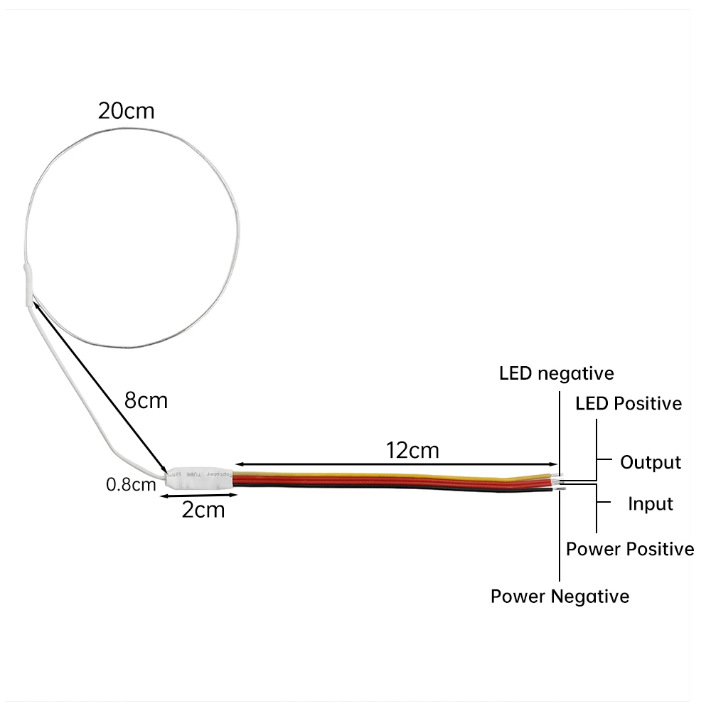 DC3~24V Touch Sensor Switch LED Driver Light Strip Kit 3CM Spacing Sensor 0.8S Delay Off DIY Honeycomb Light Glowing Desktop