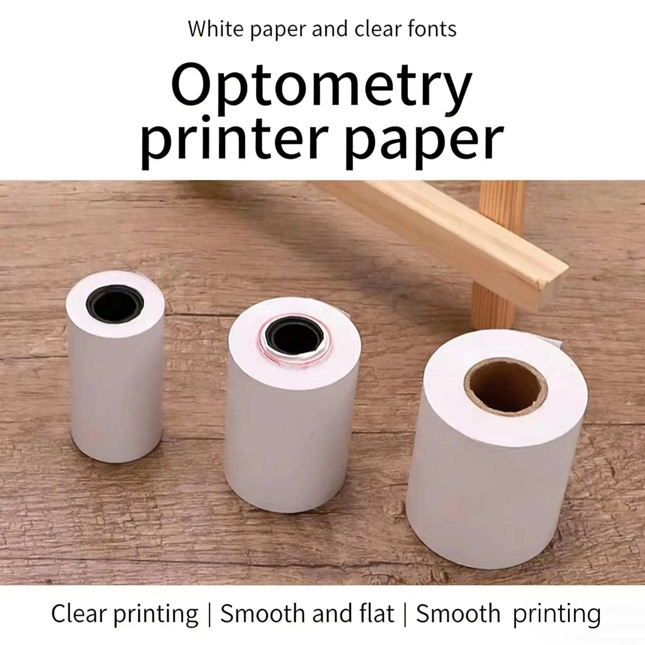 10 Rolls 57x30mm Optometry Instrument Printing Paper Clear and Non Sticky Thermal Paper Rolls  Receipt Rolls Clear Printing