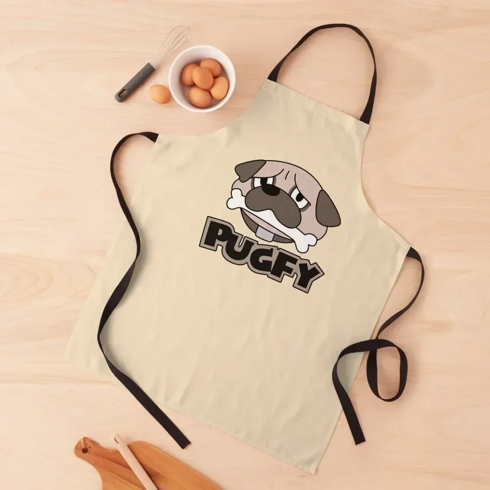 

Pugfy Apron Woman Kitchens painting Christmas gift Apron
