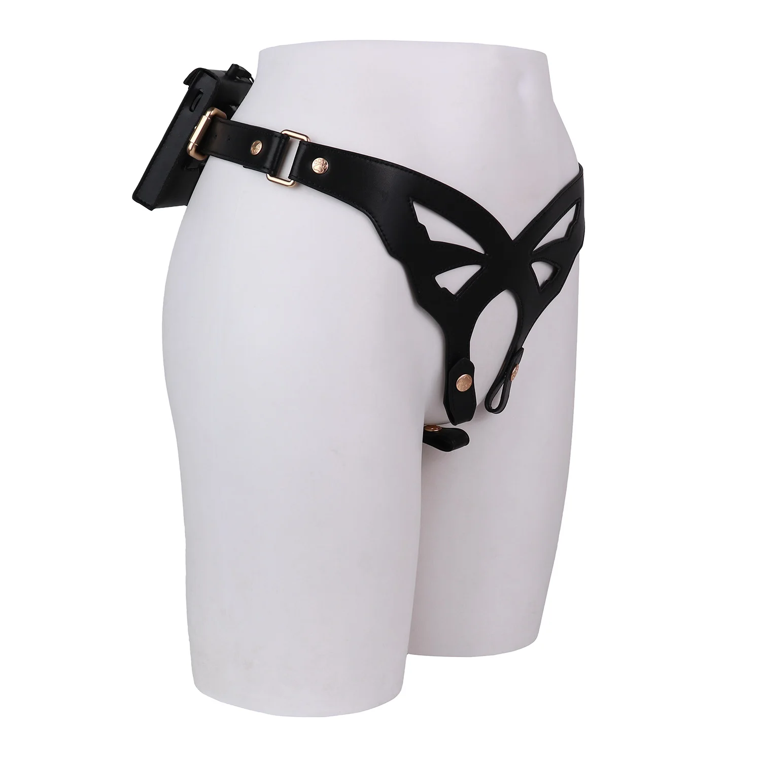 ANOSX Quick-Release Electro Male Chastity Belt Electric Shock Harness Auxiliary Pants For Penis Cage Shoulder Strap BDSM Briefs view 5