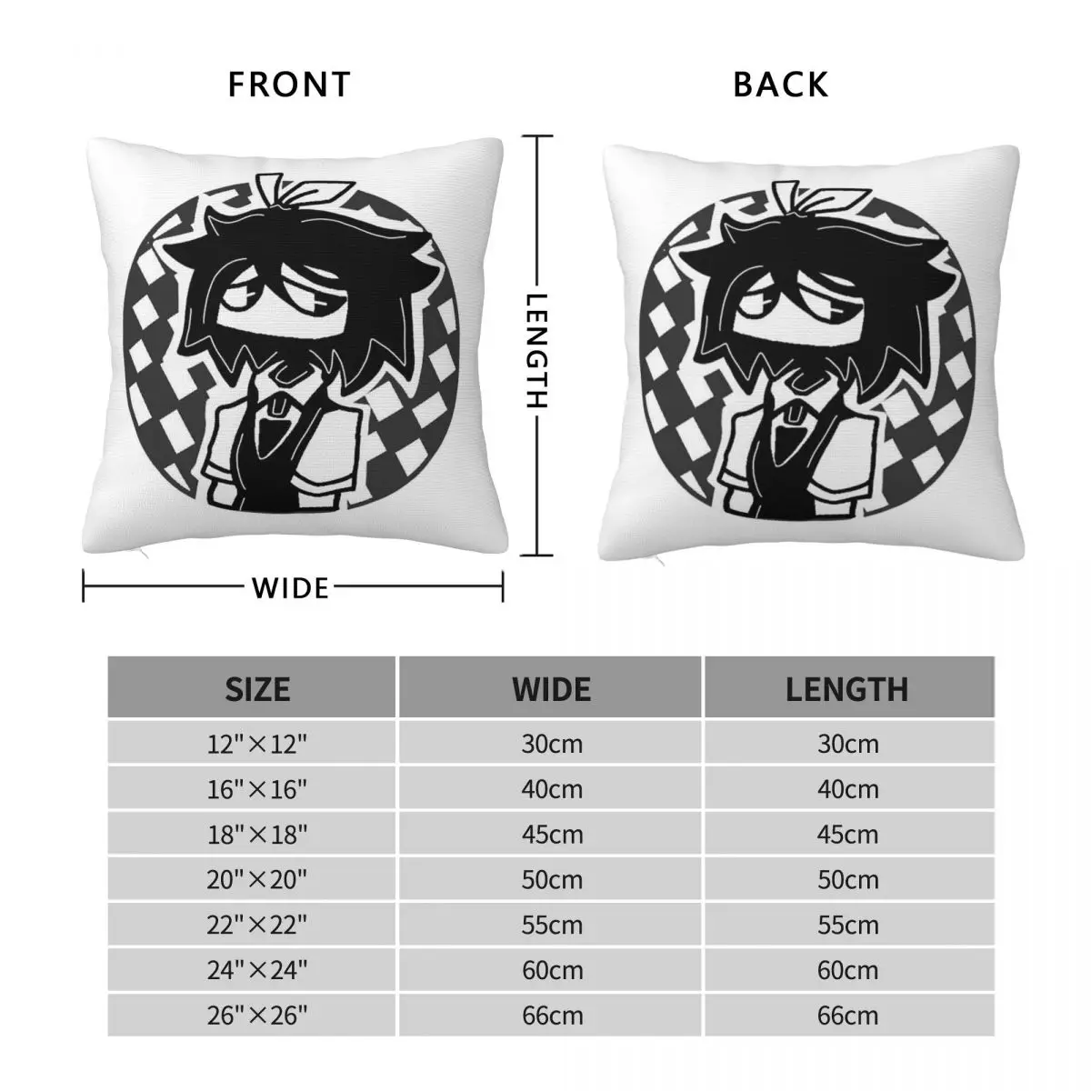 Abbie Fundamental Paper Education Square Pillowcase Polyester Linen Velvet Creative Zip Decorative Pillow Case Room Cover
