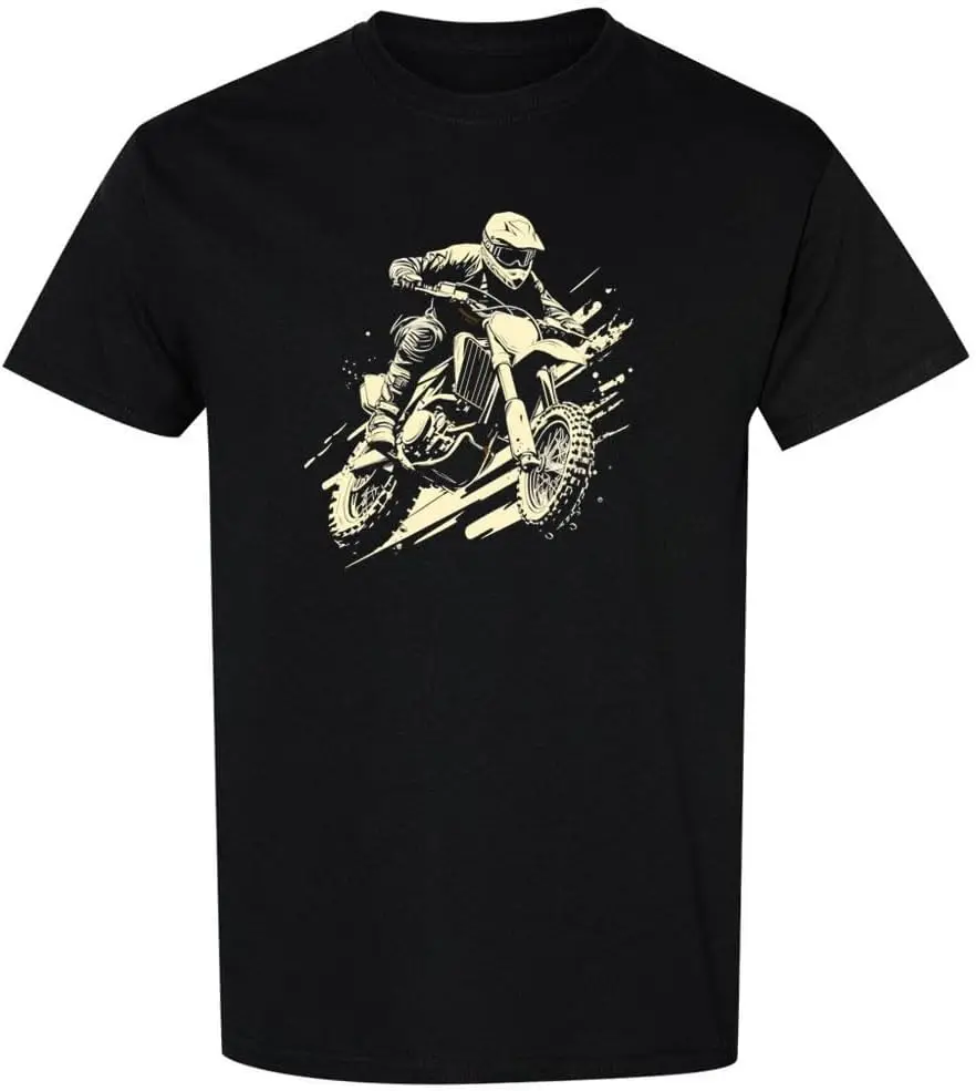 Motocross MX Bike Rider Graphic t-Shirt 100% Cotton for Men, Women, Kids Short Sleeve tees