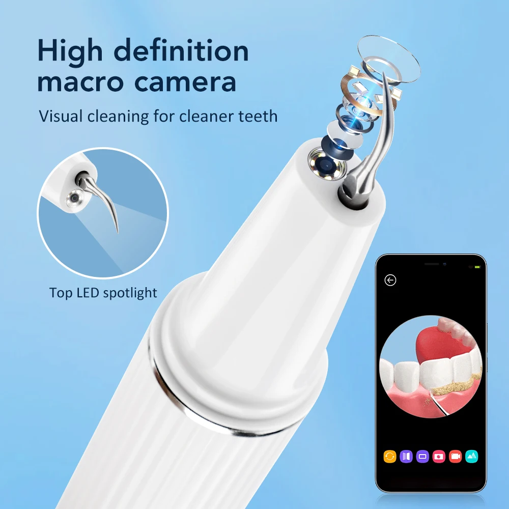 Electric Teeth Cleaner Dental Scaler Plaque Tartar Calculus Stain Remover Oral Care Rechargeable Home Use Teeth Whitening Kit image 5