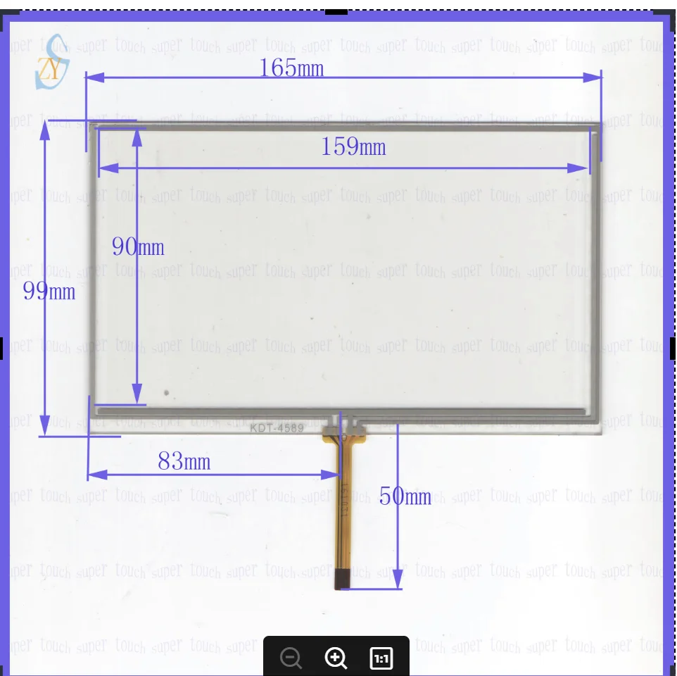 ZhiYuSun for Model 7002  this is  compatible 4lines resistance screen for car  DVD redio