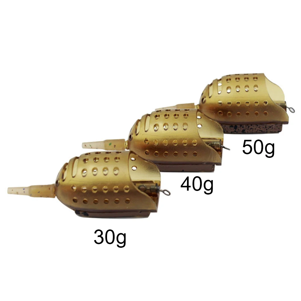 Portable Carp Fishing Bait Feeder Cage with Leader Weight Sinker Trap Fishing Bait Basket Holder Tackle Tool Supplies