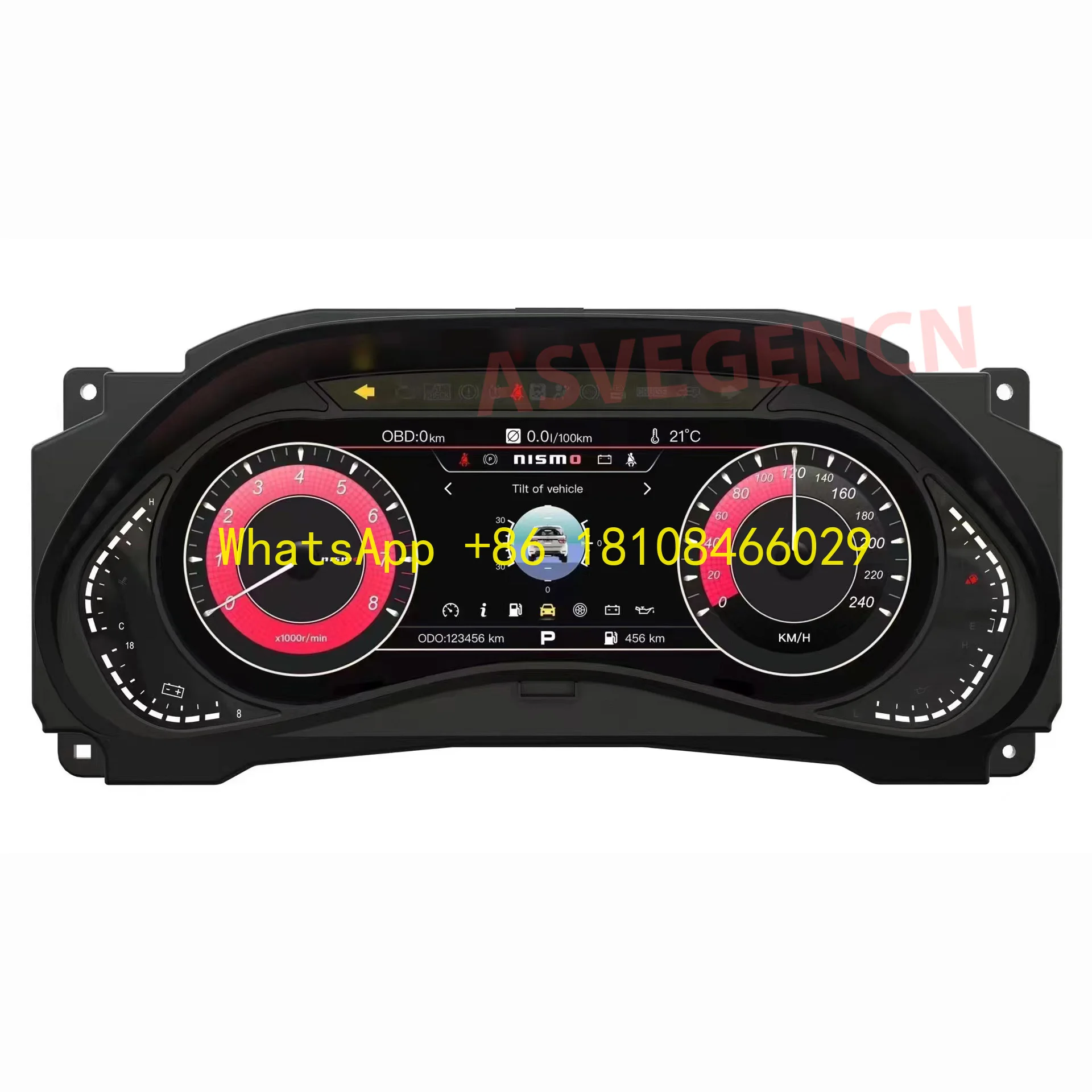 

12,3-дюймовая ЖК-панель приборной панели, цифровой кластер для Nissan Amanda/Patrol/Infiniti QX56 QX80 2010-2021, виртуальный приборный спидометр