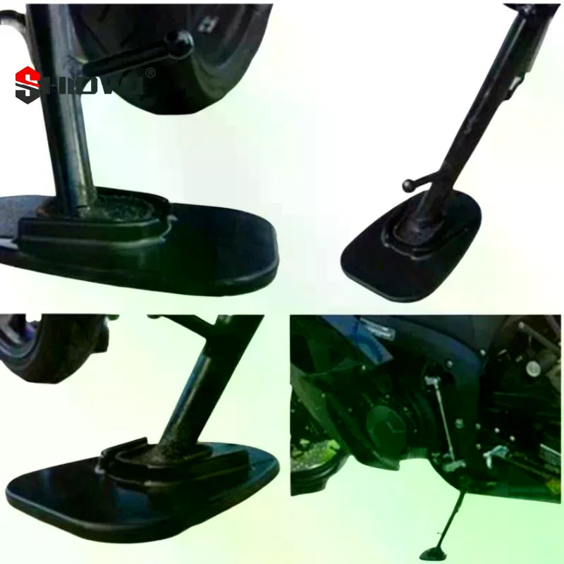 Motorcycle Side Stand Pad Kickstand Support Plate Anti Slip Foot Enlarger For Off Road Motorbike Parking Use