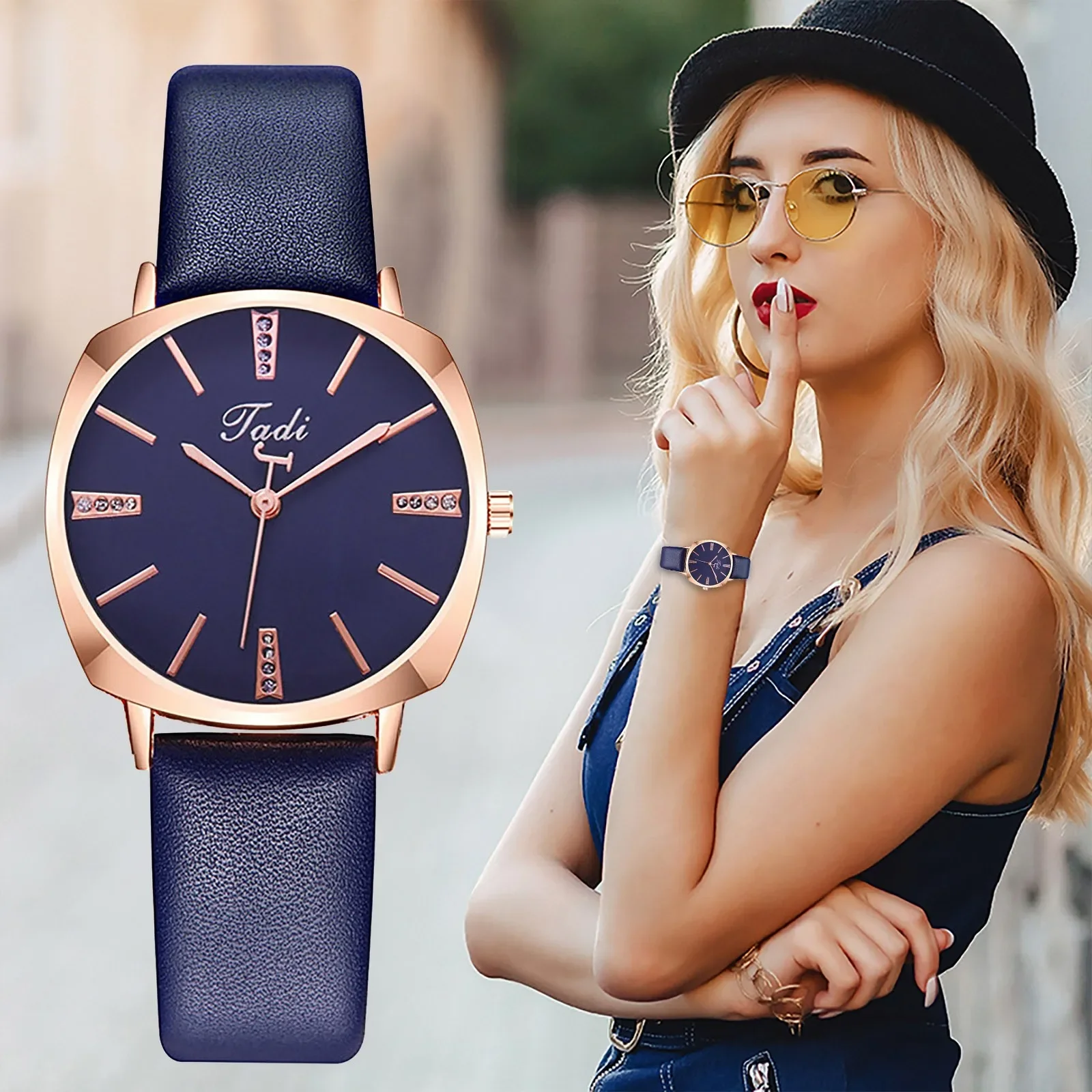 Popular Luxury Lady Watches Red Ladies Quartz Watch With Snake Pattern Genuine Leather Strap Simple Female Wristwatches