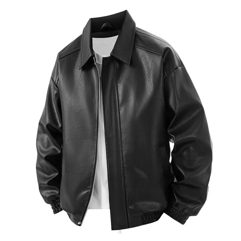 

American Retro PU Leather Jacket Men Women Classic Biker Jacket Vintage Punk Style Coat Male Female Unisex Coat for Man Clothing