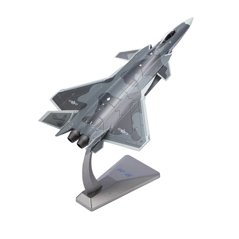 1:72 J-20 Model Aircraft Alloy Simulation Metal Fighter Decoration Products Aviation Home Accessories Decor Calendar Makeup Room