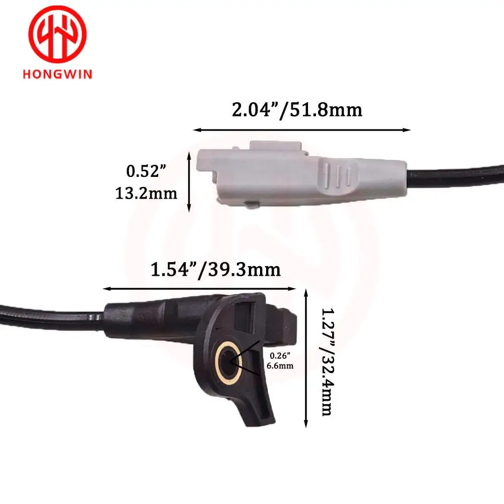 1/2PCS 9665386780 Front LH RH ABS Wheel Speed Sensor For CITROEN C4 PEUGEOT 307 3A/C Break 3E / 4545K3/0265008017