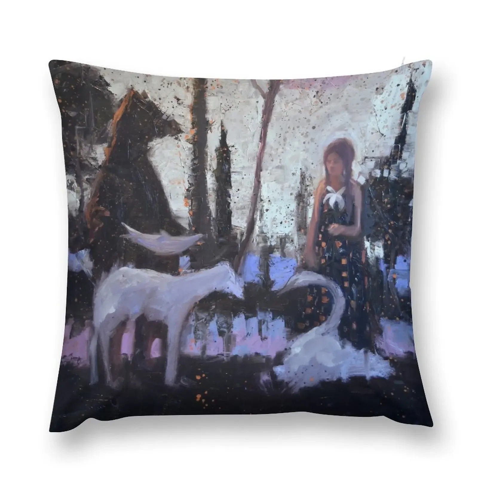 

Early Evening Bear Throw Pillow Custom Cushion Embroidered Cushion Cover christmas pillow case pillow