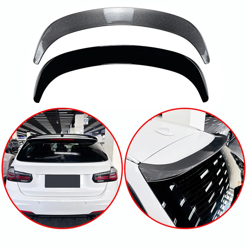 

For BMW 3 Series F31 2013-2019 Touring MP Style High Quality ABS Car Roof Wing Spoiler Glossy Black Carbon Fiber Loo Body Kit