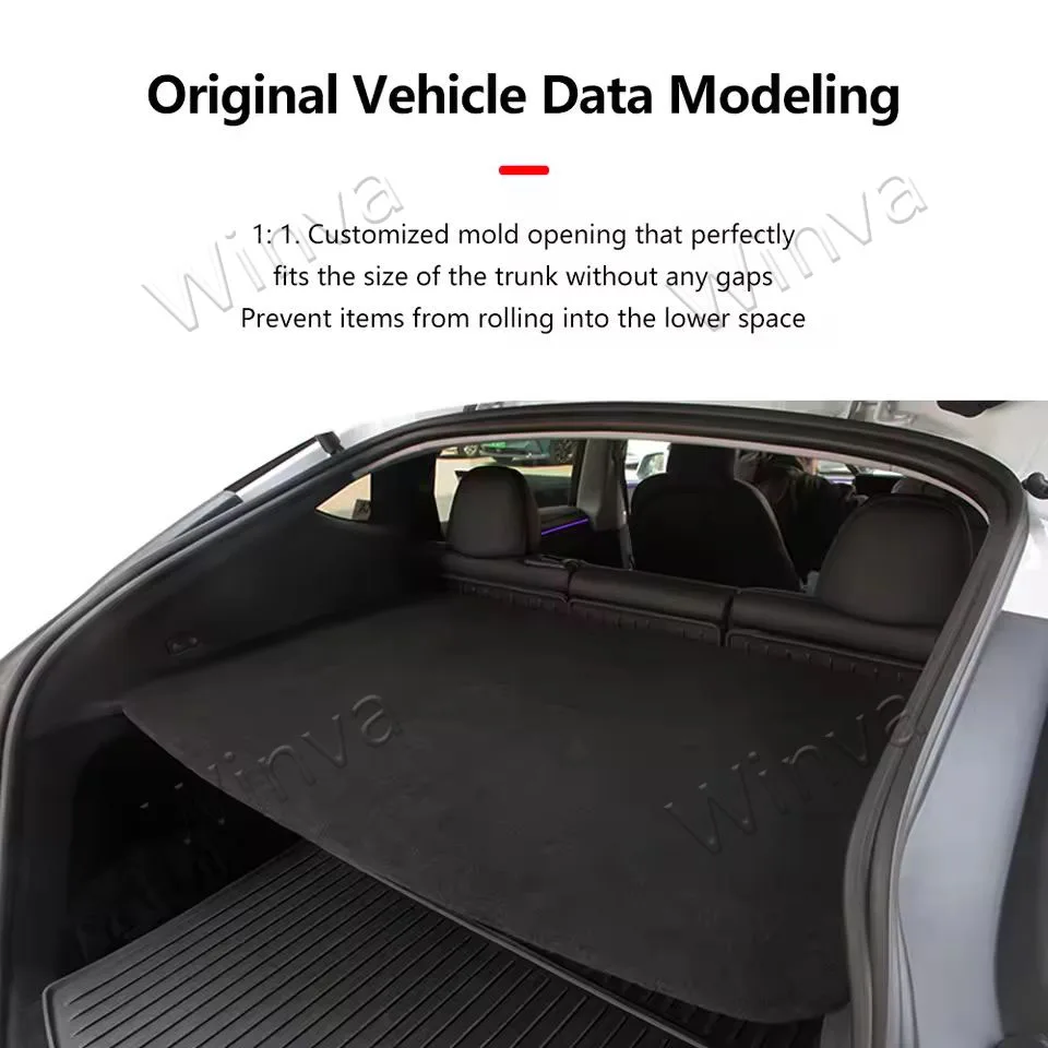 Trunk Cargo Cover For New Tesla Model Y Juniper 2025 2026 Retractable Luggage Shade, Trunk Privacy Cover, Rear Cargo Shield