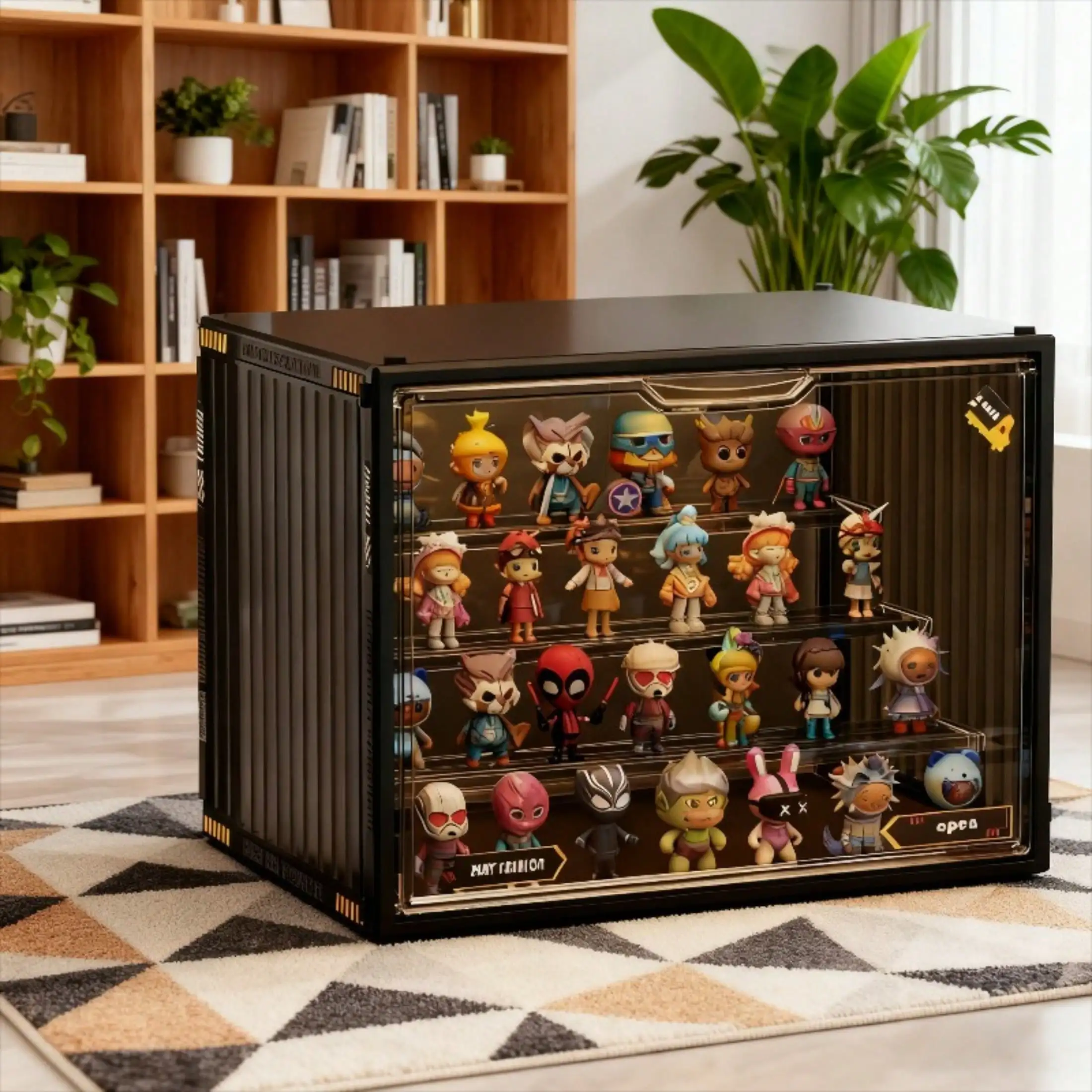 

One pack, three color options, multi-layer stackable free assembly, magnetic dust door