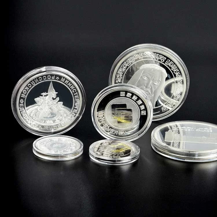 Cheap Custom Metal Plated Silver Coin High quality custom 3D silver coins Custom Made Fine Engraved Souvenir Pure Silver Coin