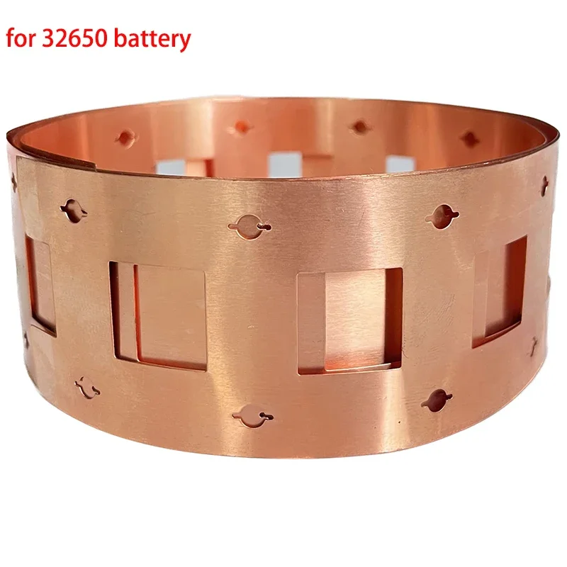 1m 2P Copper Strip 0.2mm Thickness 32650 32700 Lifepo4 Battery Connection Piece for 32650 Battery Diy Connection Copper Strip