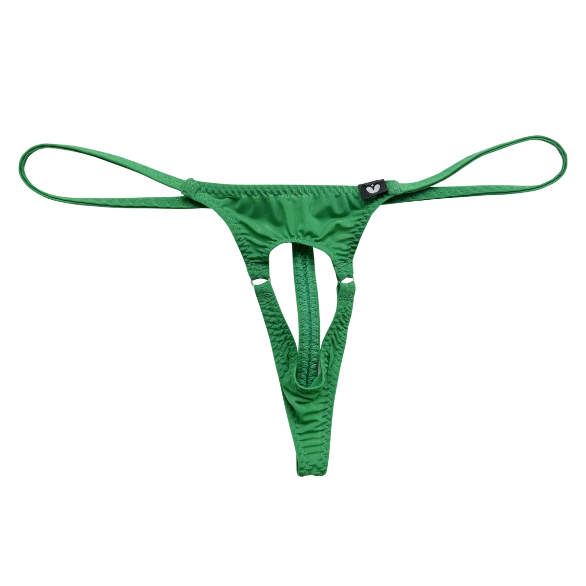 

No Cover Men's Underwar Hollow Out Thongs With Ice Silk Thin Design Pure Desire Low Waist Sexy Men's Bed Elastic Thongs