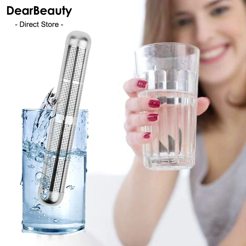 

Portable Hydrogen Alkaline Water Stick Water PH Value Balance Ionizer Mineral Purifier Stainless Steel Filter for Travel Use