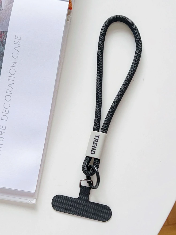 Regulowany pasek na nadgarstek do telefonu, modny, prosty, w cukierkowych kolorach, uniwersalny smycz do telefonu komórkowego, brelok zapobiegający zgubieniu. — 2