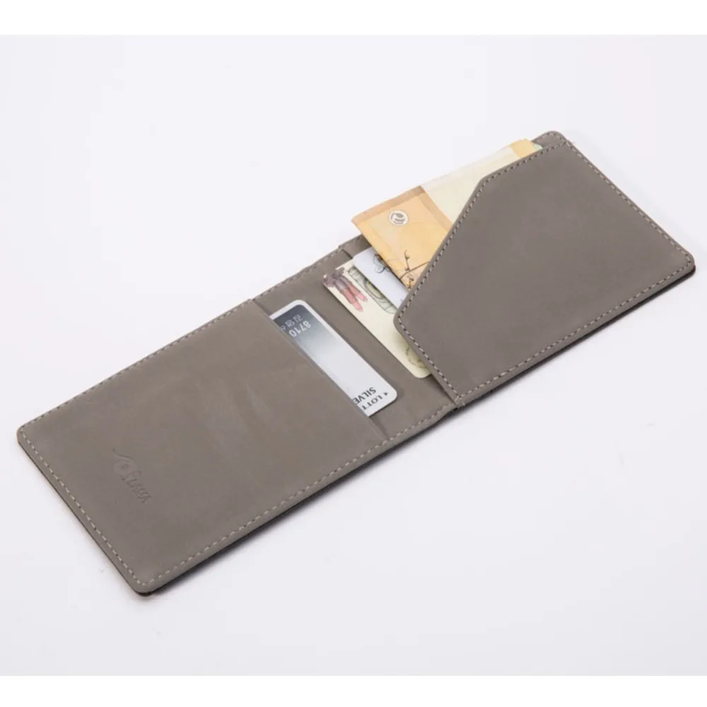 Fashion Korean Style Wallet PU Leather Multi-position Money Clip Solid Color Creative Clip Bag Girls