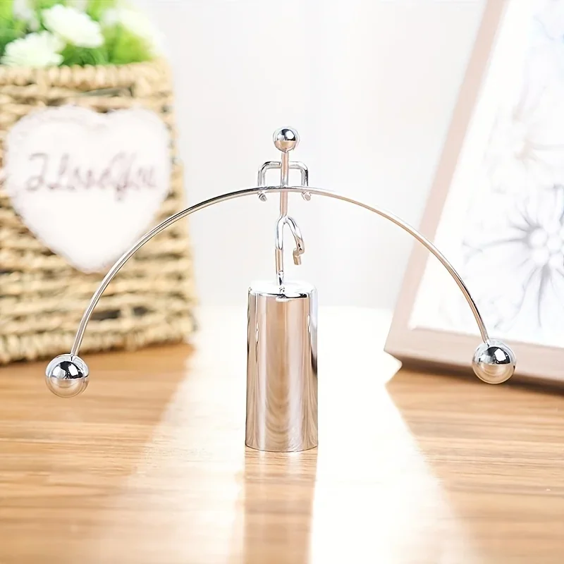 1 قطعة-الصلب متوازن رفع الأثقال الفن الضغط اكسسوارات المكاتب المنزلية كرة التوازن يتأرجح رفع الأثقال الرجل الحديدي الصغير