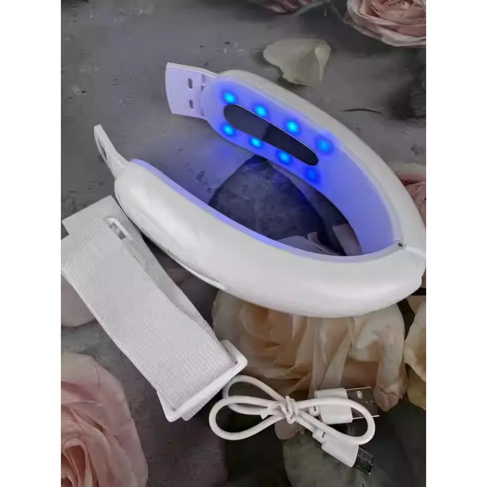Electric V-Line Up Lift Belt Face Massage LED Face Skin Firming Beauty Device EMS Vibrating Face Slimming Device With Remote