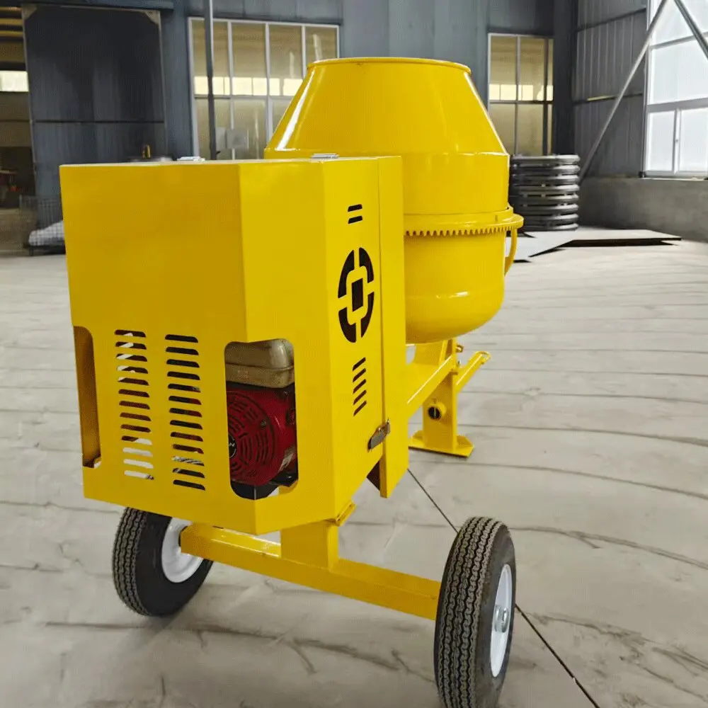 260L Drum Mobile Small Miniature Concrete Mixer Wheel-mounted