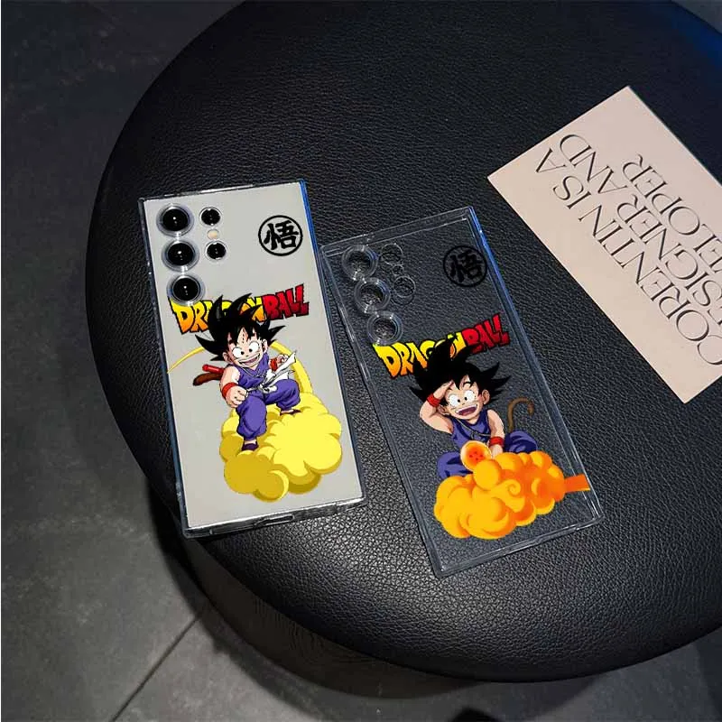Dragon Ball Son Goku Transparente Weiche Handyhülle für Samsung S26 S25 S24 S23 S22 S21 S20 FE S10 Note 20 Ultra Plus