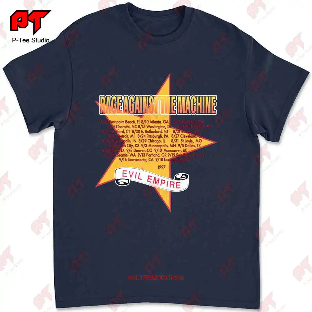 Rage Against The Machine 1997 Evil Empire Tour T-shirt 3ULB