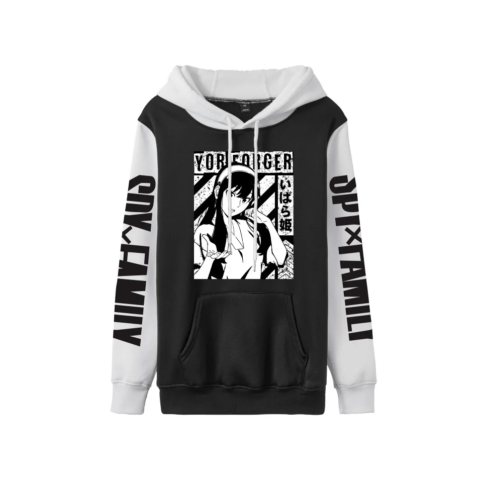

SPYFAMILY Cross-border Hoodie Long-sleeved Contrasting Sweater Couple Men and Women