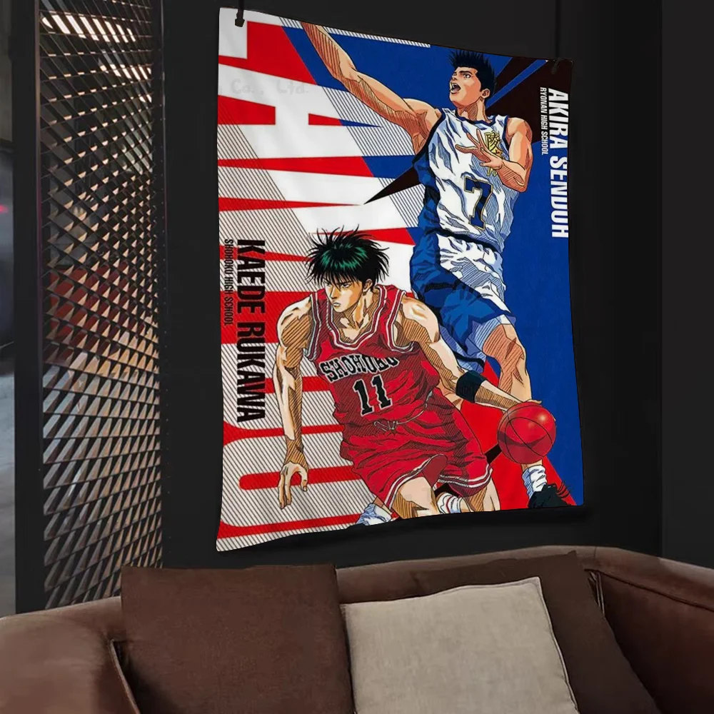 S-SLAM D-DUNK S-Sakuragi Anime Tapestry Hanging Tarot Hippie Wall Rugs Dorm Wall Hanging Sheets