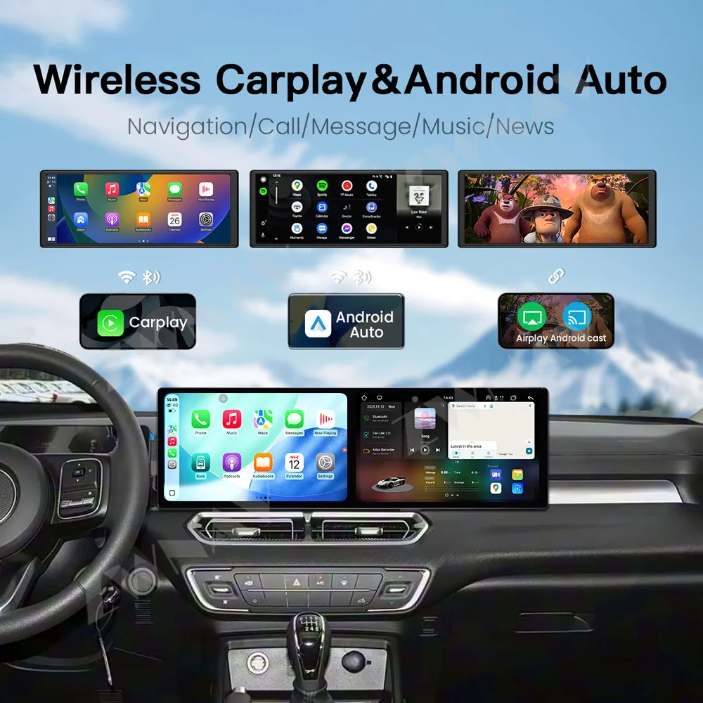 Doppio 10.1 ''Android 15 Per Grande Muraglia Pao KingKong 2022 Autoradio Navigazione GPS CarPlay Schermo HD Lettore Multimediale