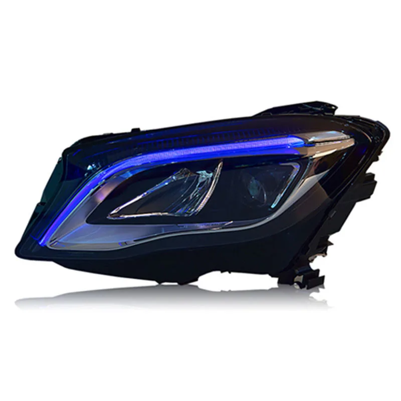 Suitable for B--e--n-z GLA headlight assembly modification with high-end blue daytime running light LED headlights