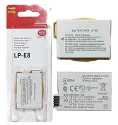 LP-E8 LPE8 1120mAh Battery For Canon EOS 650D 550D 600D 700D Kiss X4 X5 X6 X7 Rebel T2i T4i T2i T3i T5i