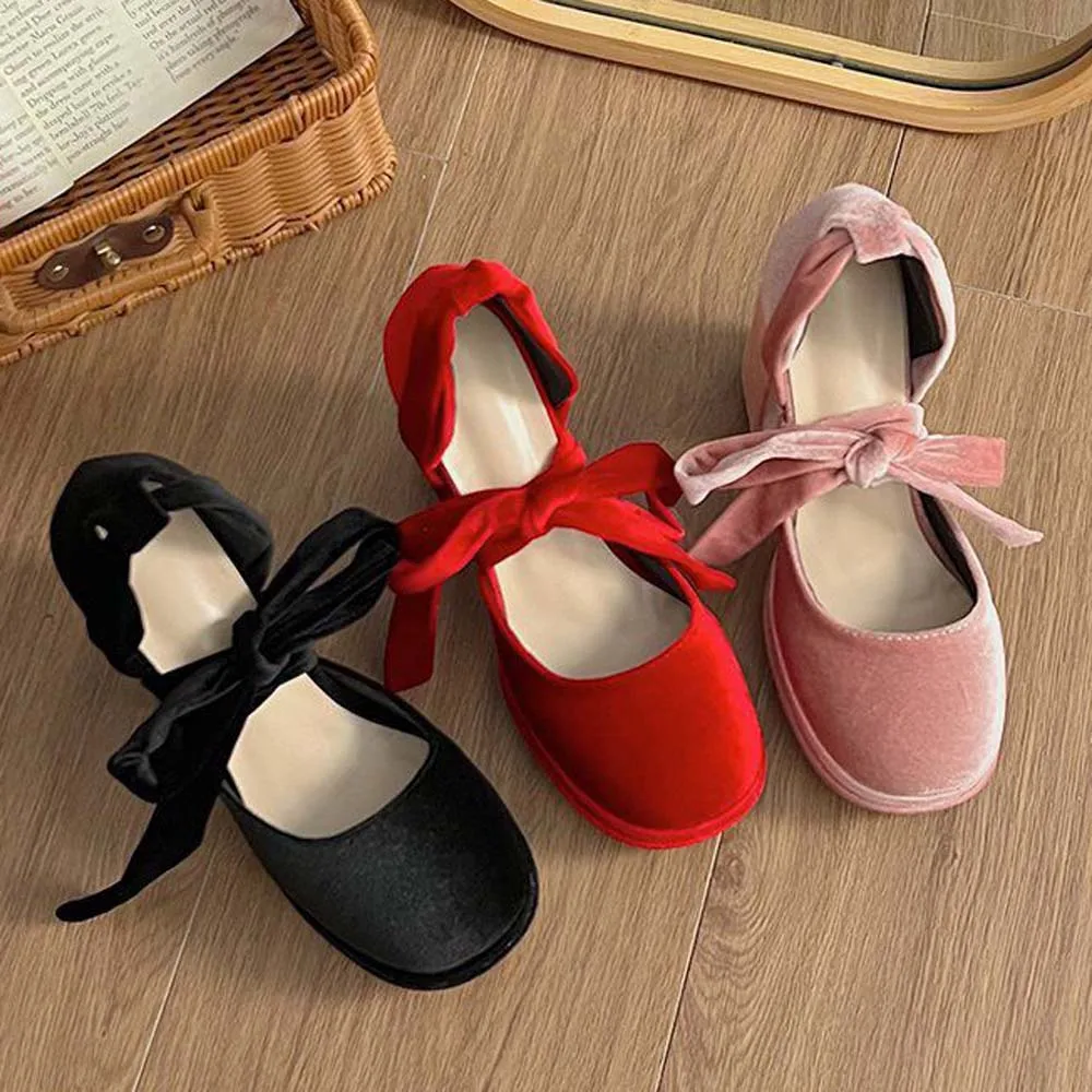 أحذية الشتاء النسائية عيد الميلاد سيدة سانتا كلوز تأثيري أحذية لوليتا عالية الكعب السنة الجديدة حفلة هدية ماري جينس منصة سميكة #6